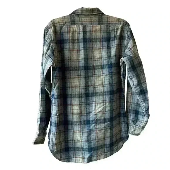 Pendleton Men's Vintage Plaid Wool Button-Up Shirt Size M Multicolor - Picture 7 of 9